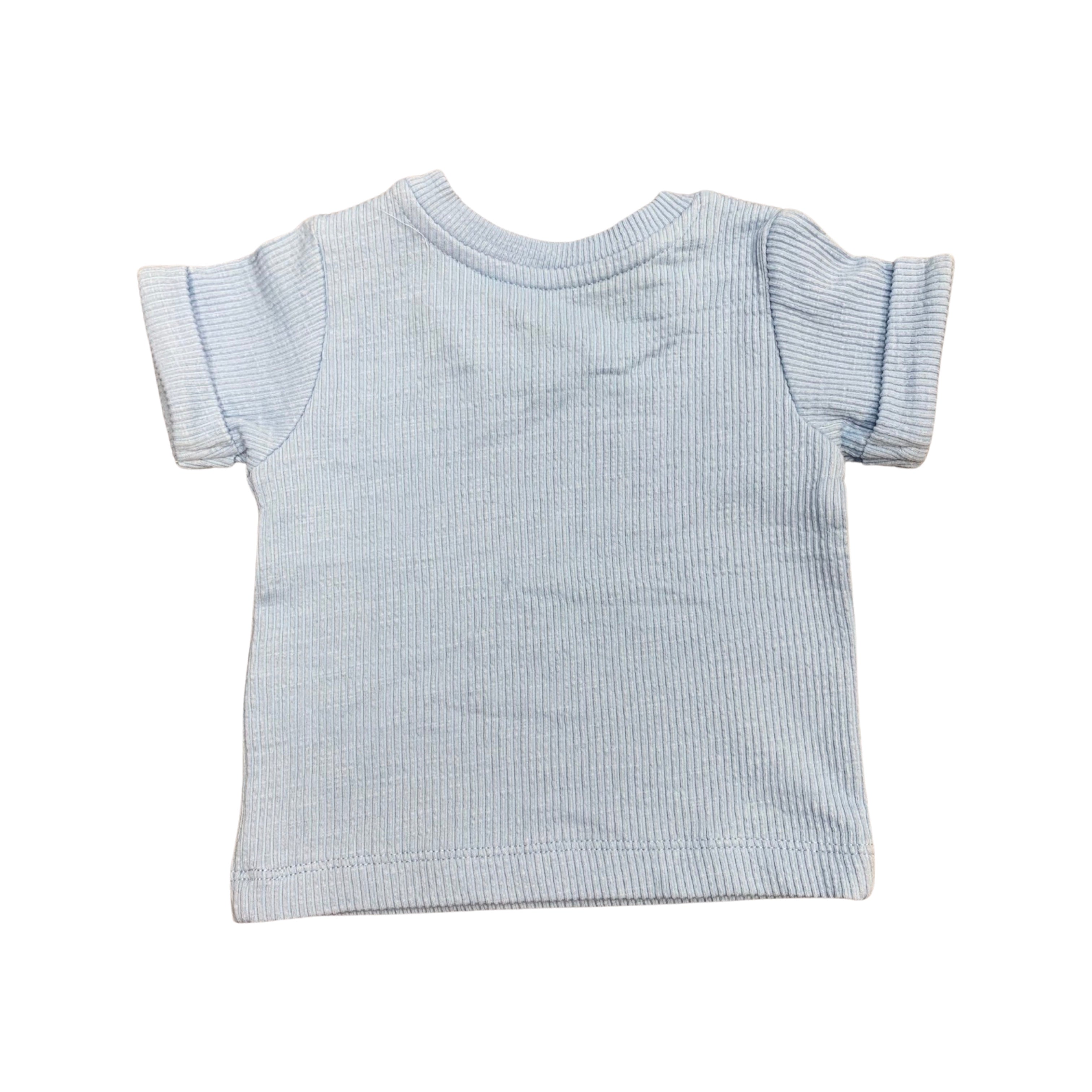 Matalan Ribbed Basic T Shirt Baby Girl 0-3 Months