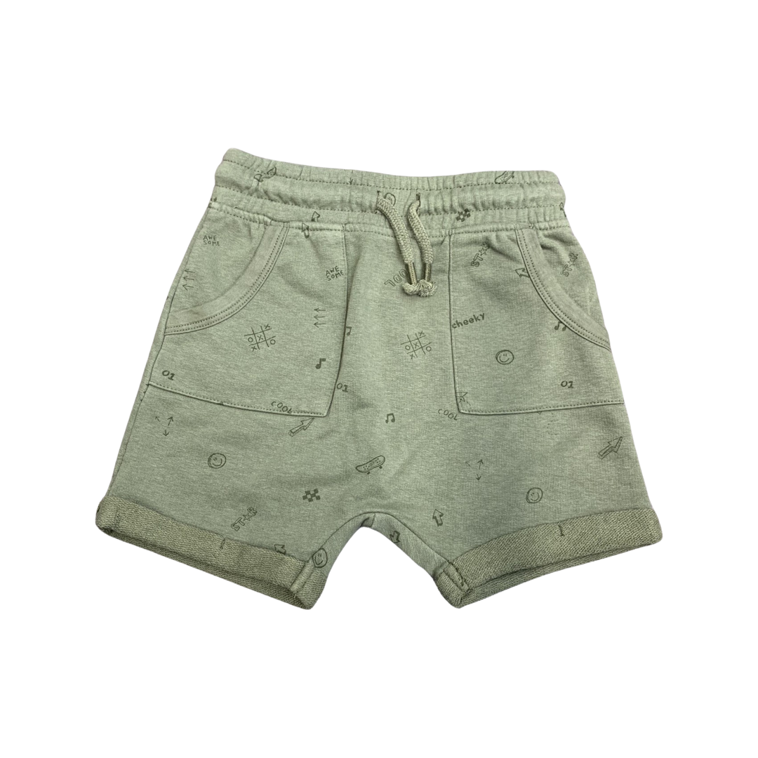 George Two Pack Green shorts 3-4 Years