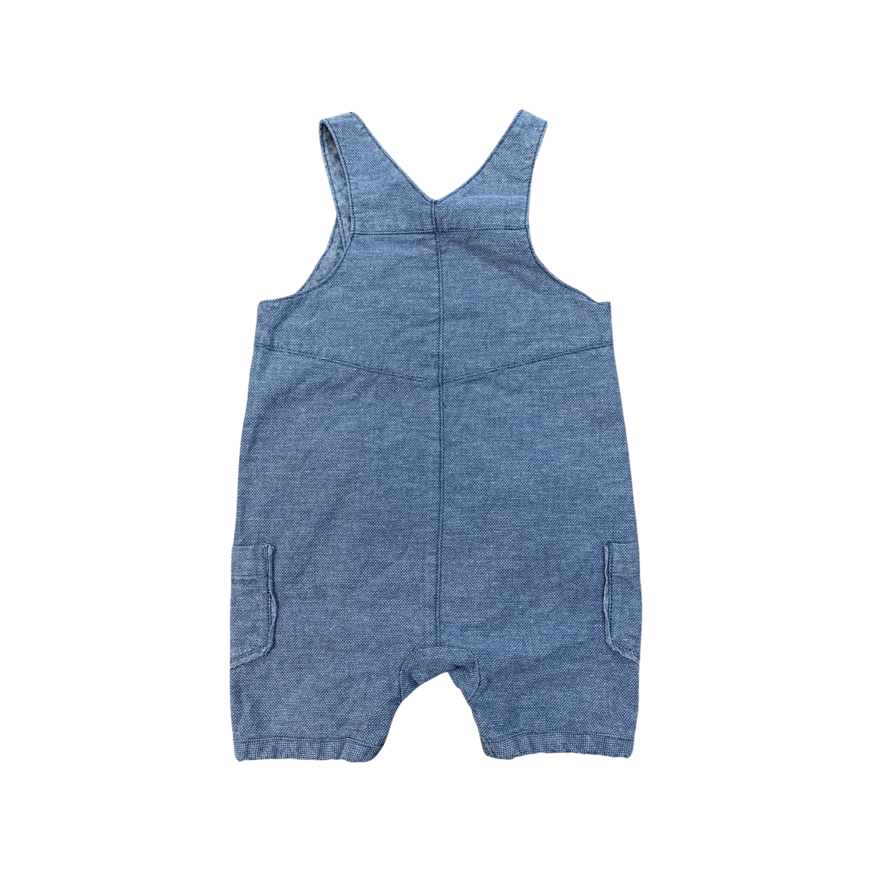 Mini Club Dungaree Shorts Baby Boy 6-9 Months/19.8lbs