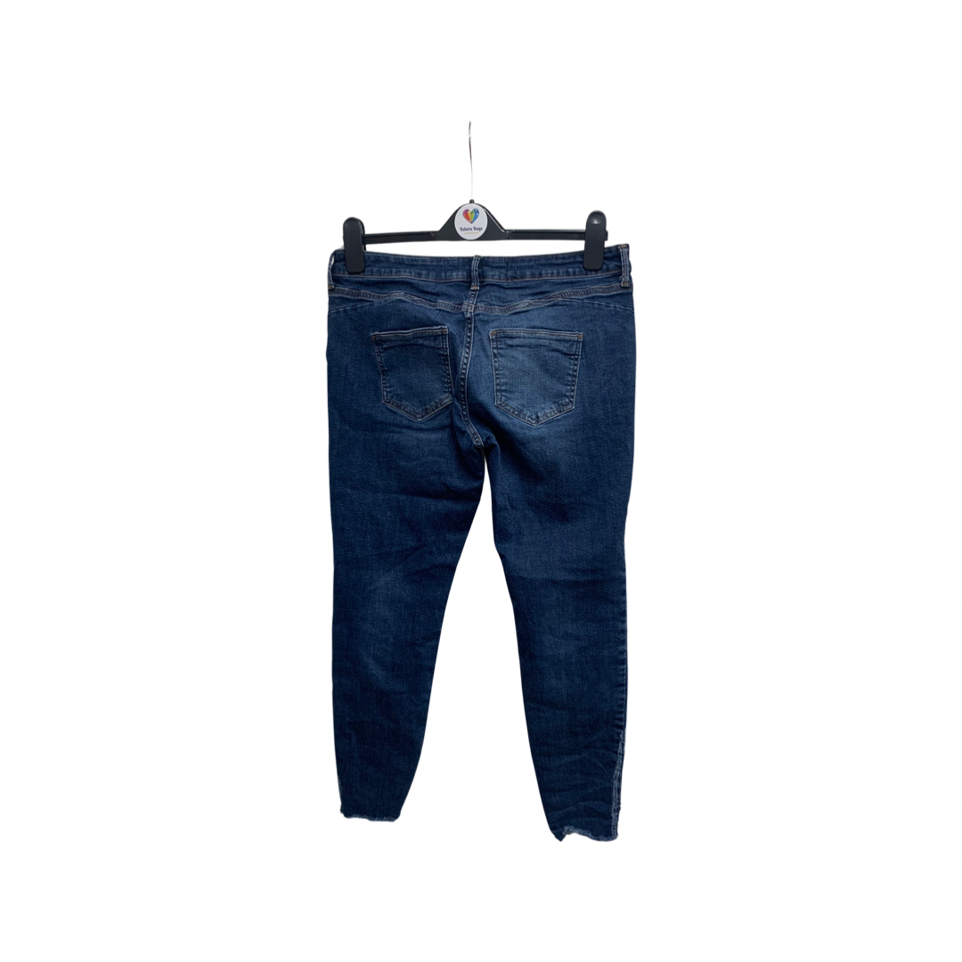 Denim Co Distressed Look Blue Jeans size 14