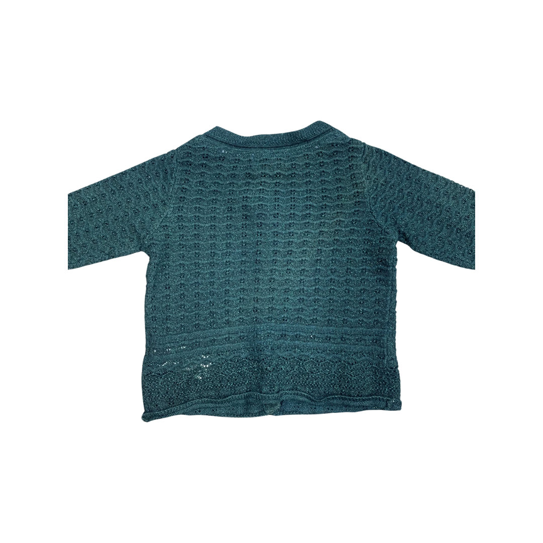 Next Glitter Crochet Cardigan 9-12 Months