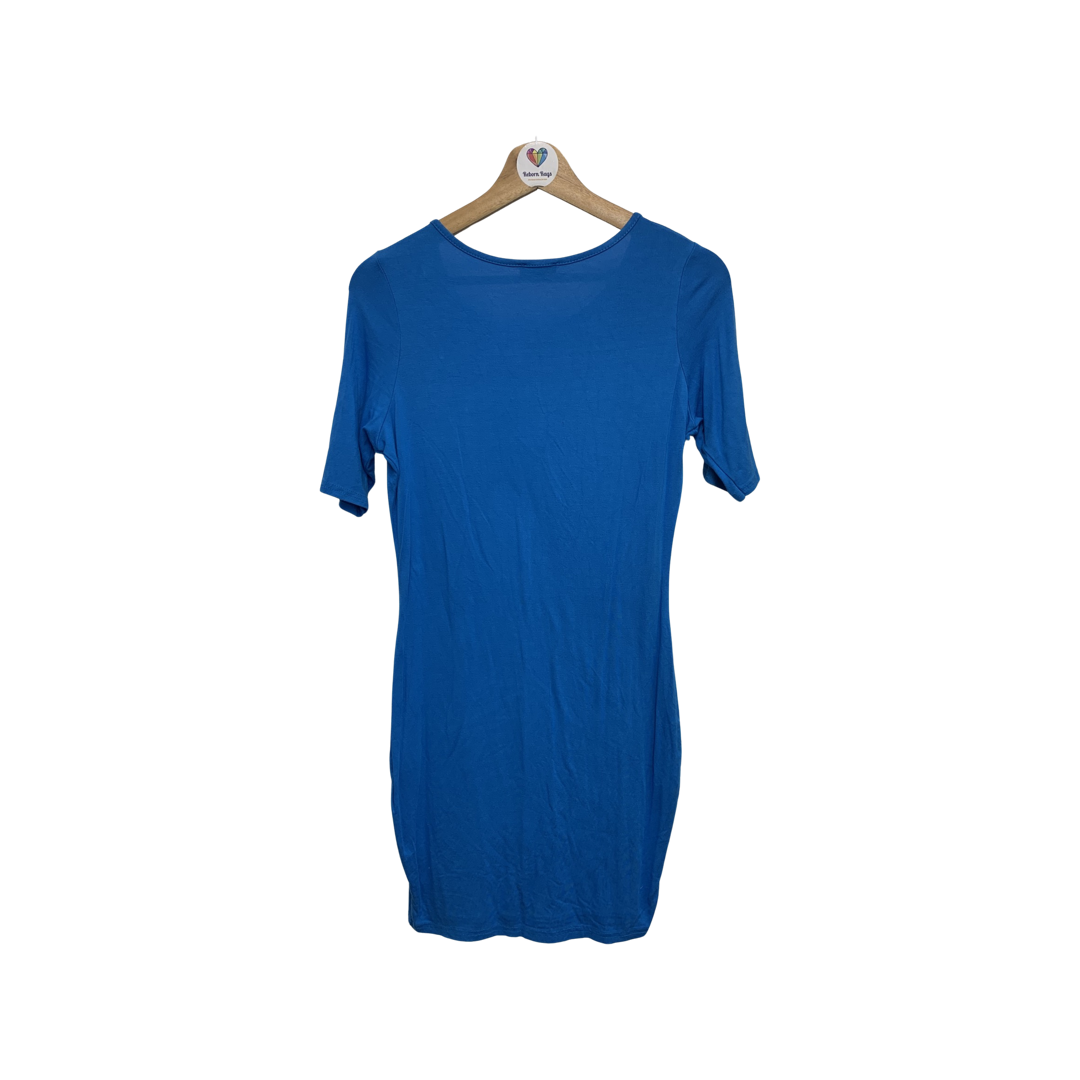 River Island Blue Mid length Sleeve Dress Size 12