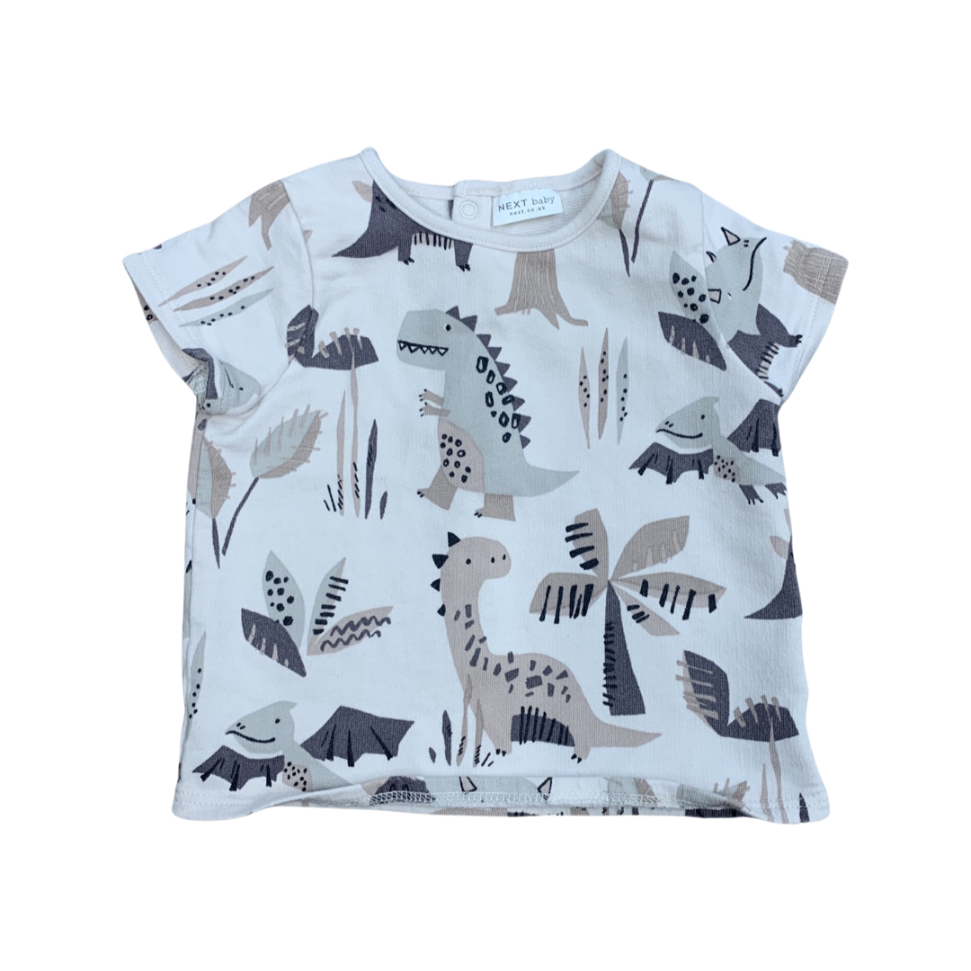 Next Dinosaur Printed T Shirt 6-9 Months/20lbs