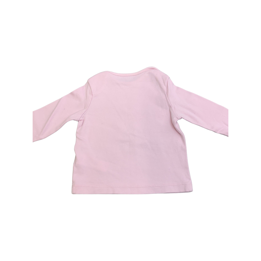 F&F Little Mis Printed Long Sleeve Top 3-6 Months
