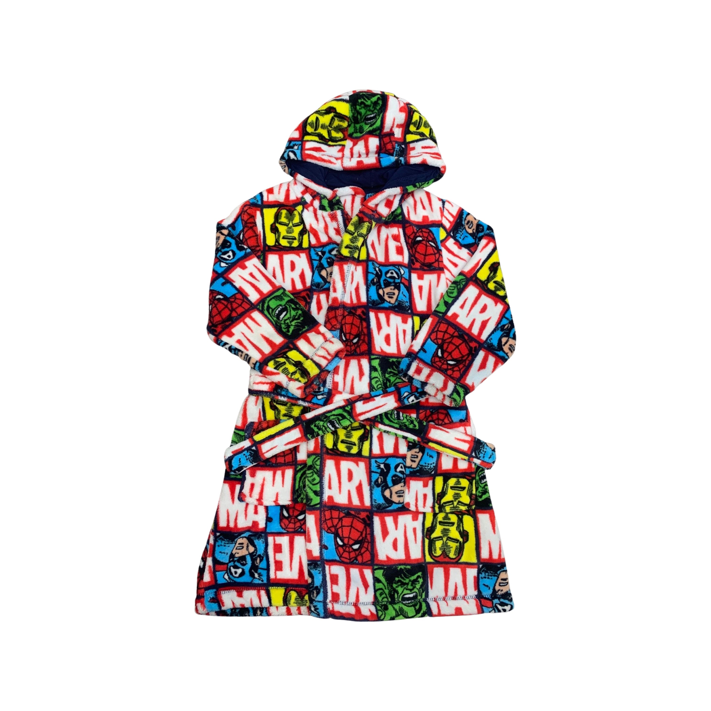 Marvel @ George Fleece Character Dressing Gown Boys 5-6 Years