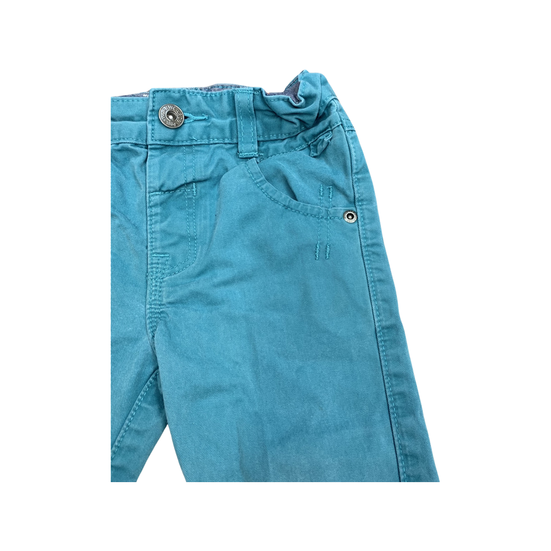 M&S Turquoise Blue Chinos 18-24 Months/90cm