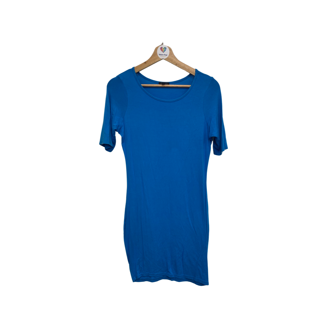 River Island Blue Mid length Sleeve Dress Size 12