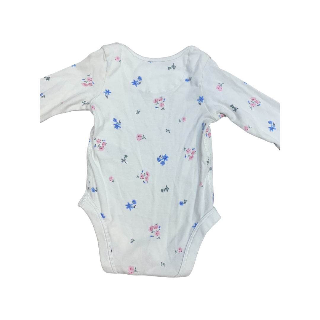 M&S Floral Patterned Long Sleeve Grow 3-6 Months/17.10lbs
