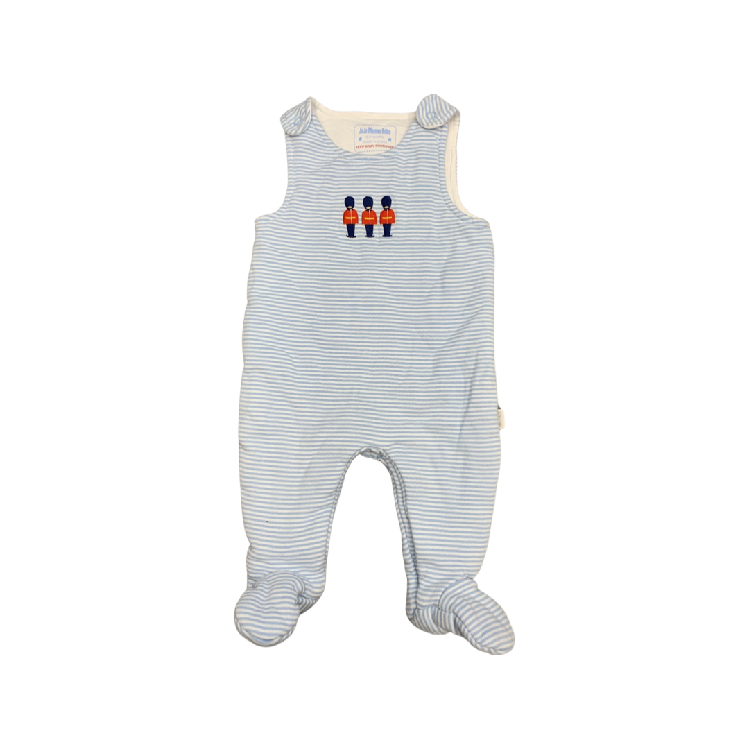 Jojo Maman Bebe Soldier Quilted Dungarees 0-3 Months