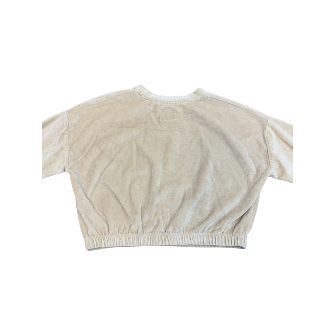 George 'Merry Everything' Velour Cropped Jumper 7-8 Years