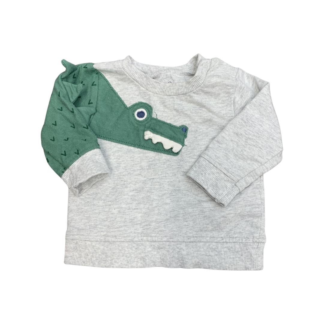 Mothercare Crocodile Jersey Jumper and Joggers Set 0-3 Months/14.5lbs