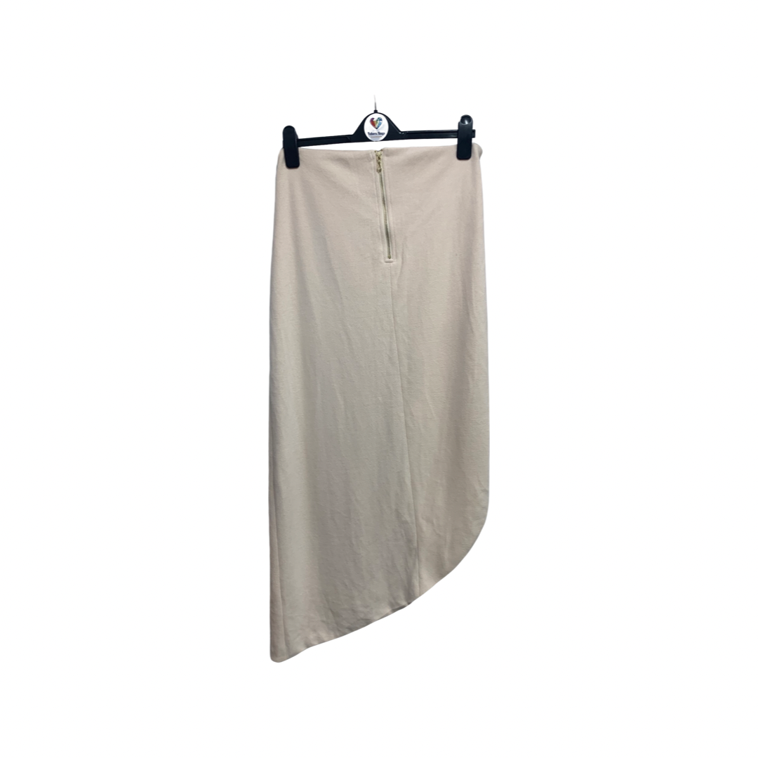 Unknown Brand Cream Maxi Skirt with Split detail Size 12