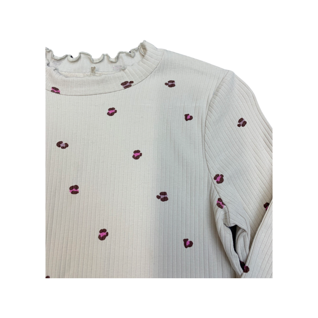 George Patterned Ribbed Long Sleeve Top 10-11 Years
