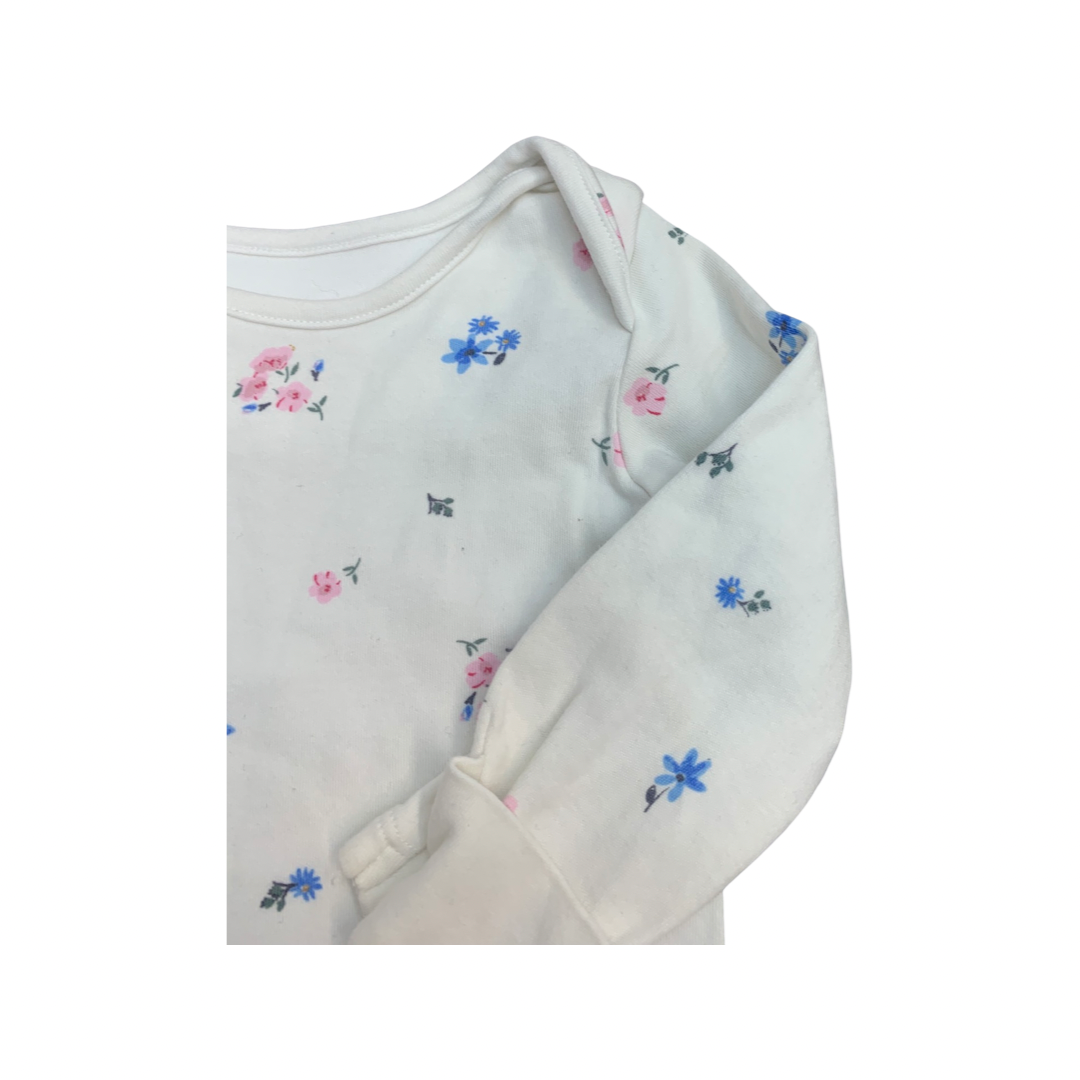M&S Floral Patterned Long Sleeve Grow 3-6 Months/17.10lbs