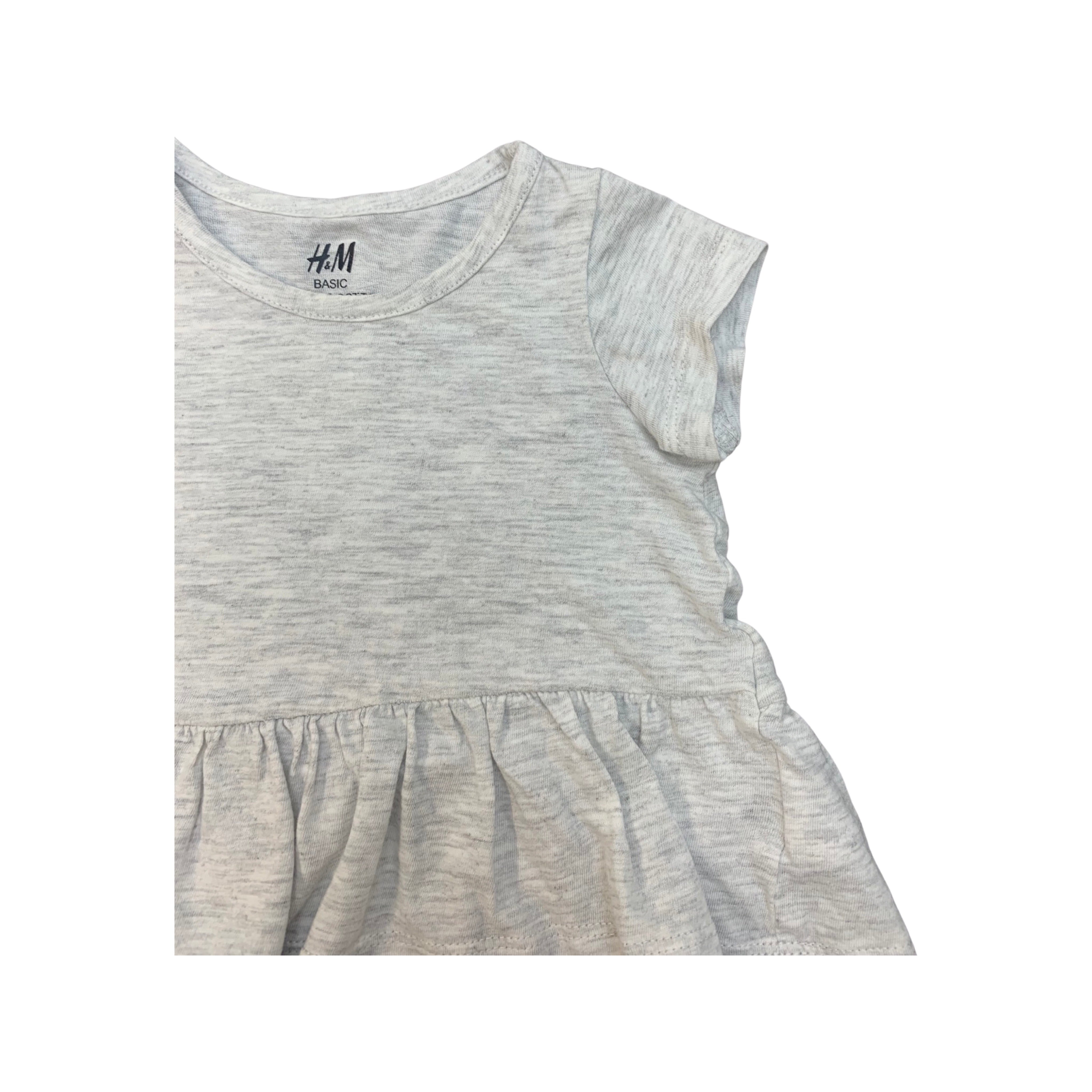 H&M Basic Short Sleeve Top Baby Girl 1-2 Months/56cm