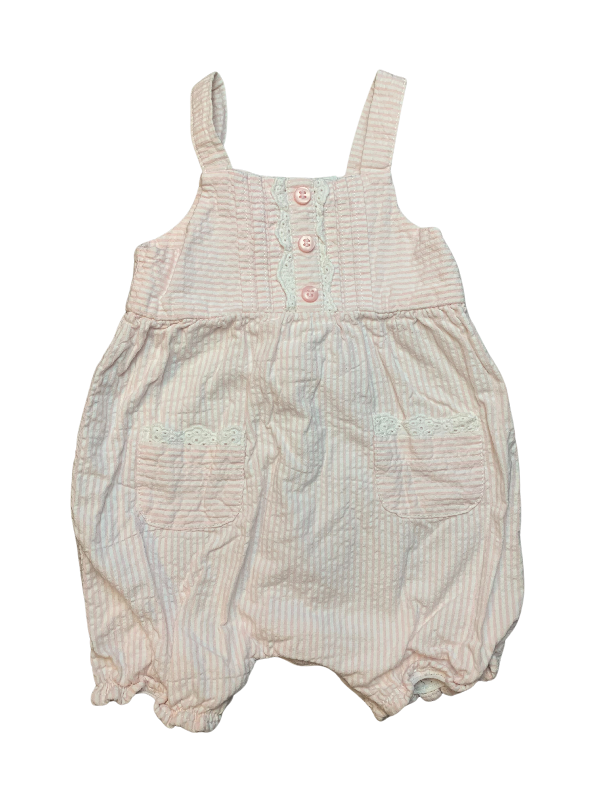 Mini Club Striped Playsuit Baby Girl 0-3 Months/14.3lbs