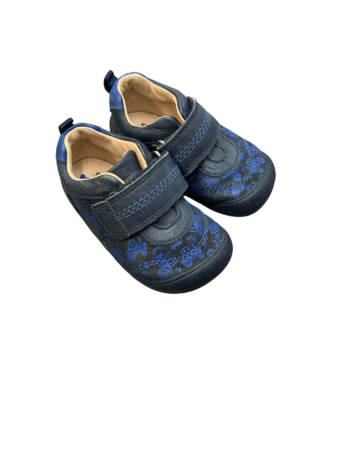 Jojo Maman Babe Soft Rubber Velcro Shoes Infant Boy Size 5G