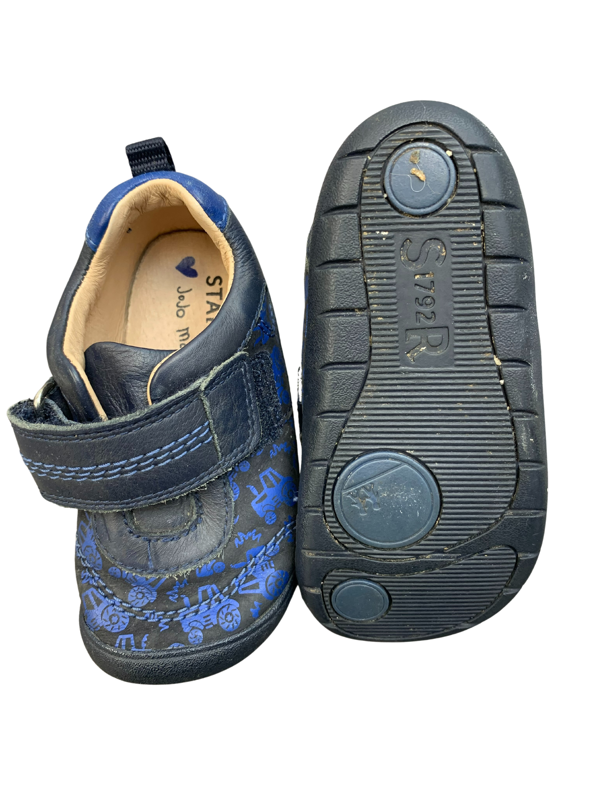 Jojo Maman Babe Soft Rubber Velcro Shoes Infant Boy Size 5G