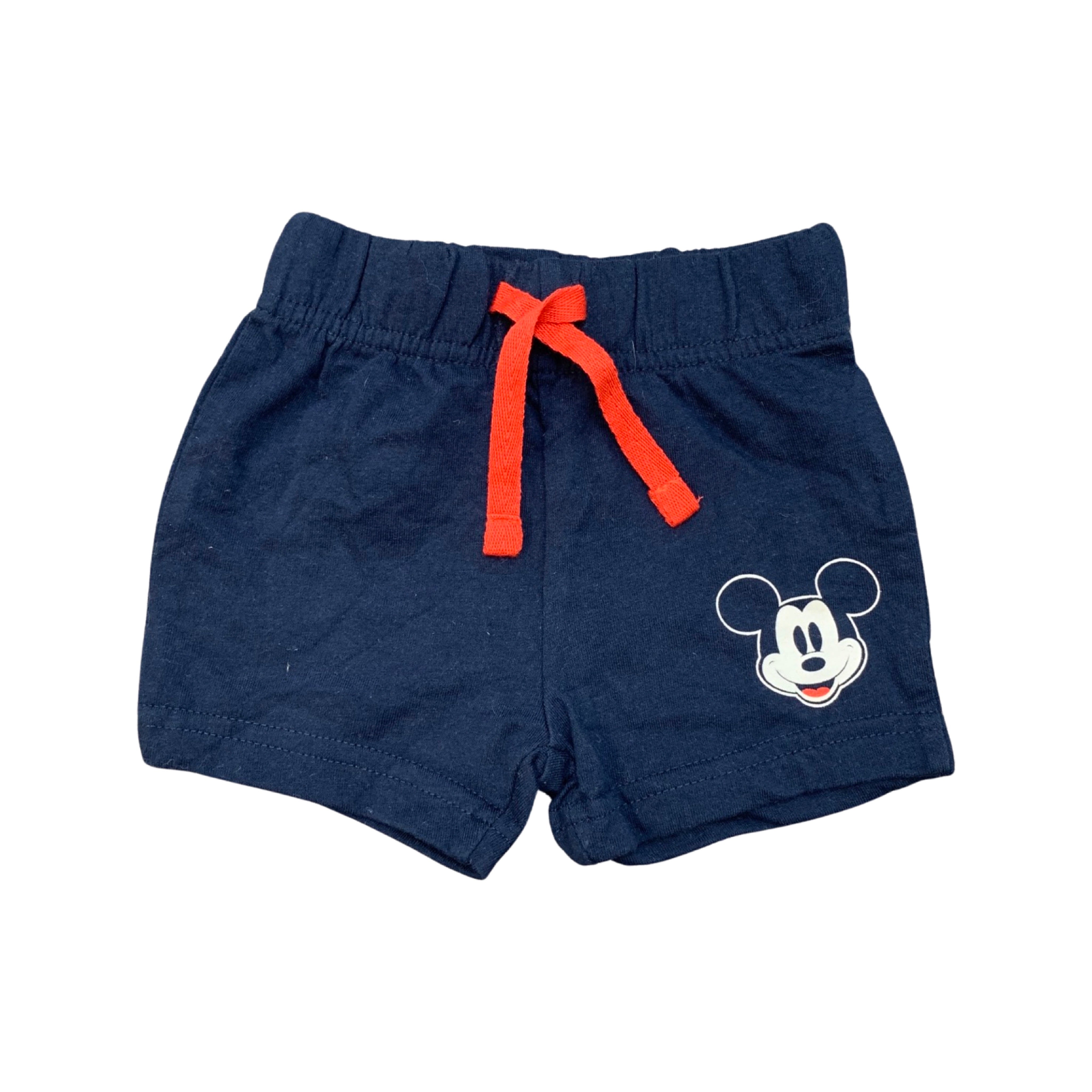 Disney @ Primark Mickey Mouse Jersey Shorts Baby Boy 0-3 Months/62cm