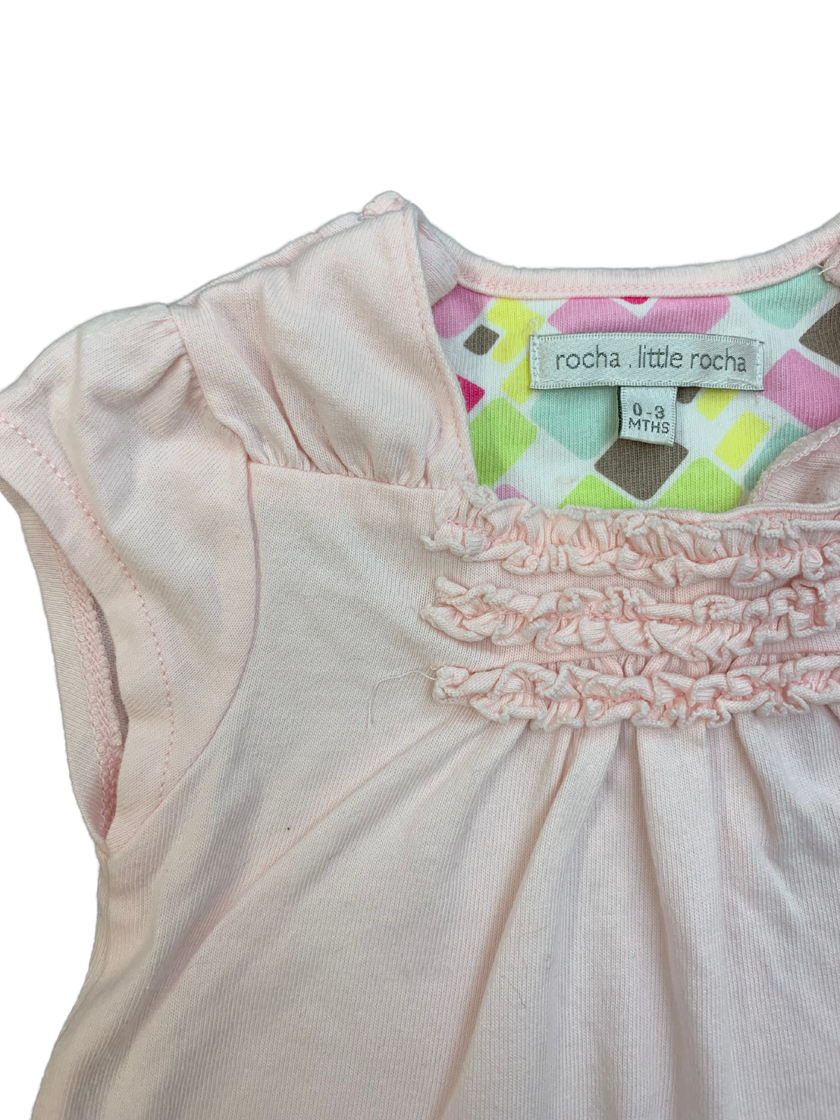 Rocher Little Rocher Embroidered Top Baby Girl 0-3 Months/12lbs