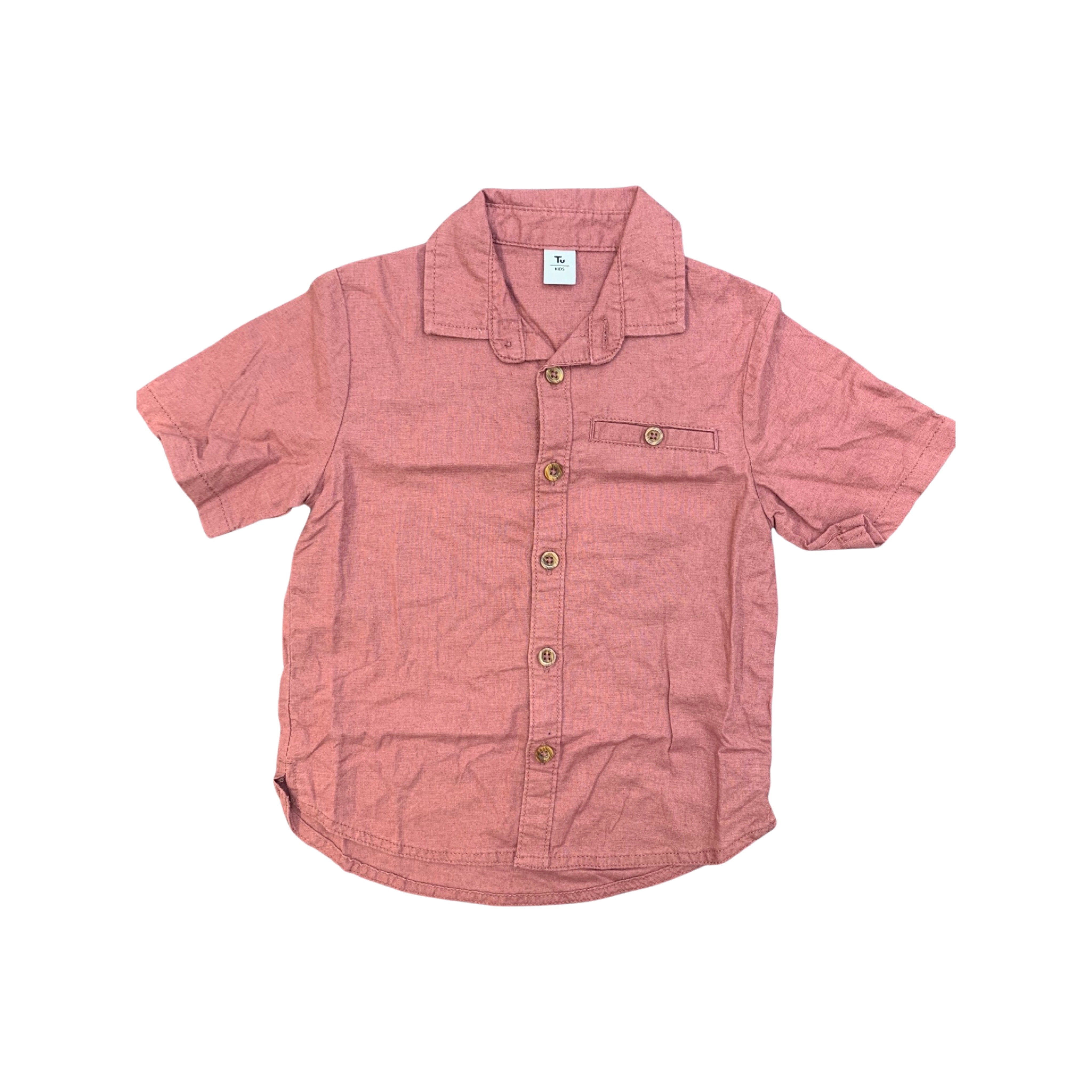Tu Short Sleeve Linen Shirt Baby Boy 18-24 Months/86-92cm