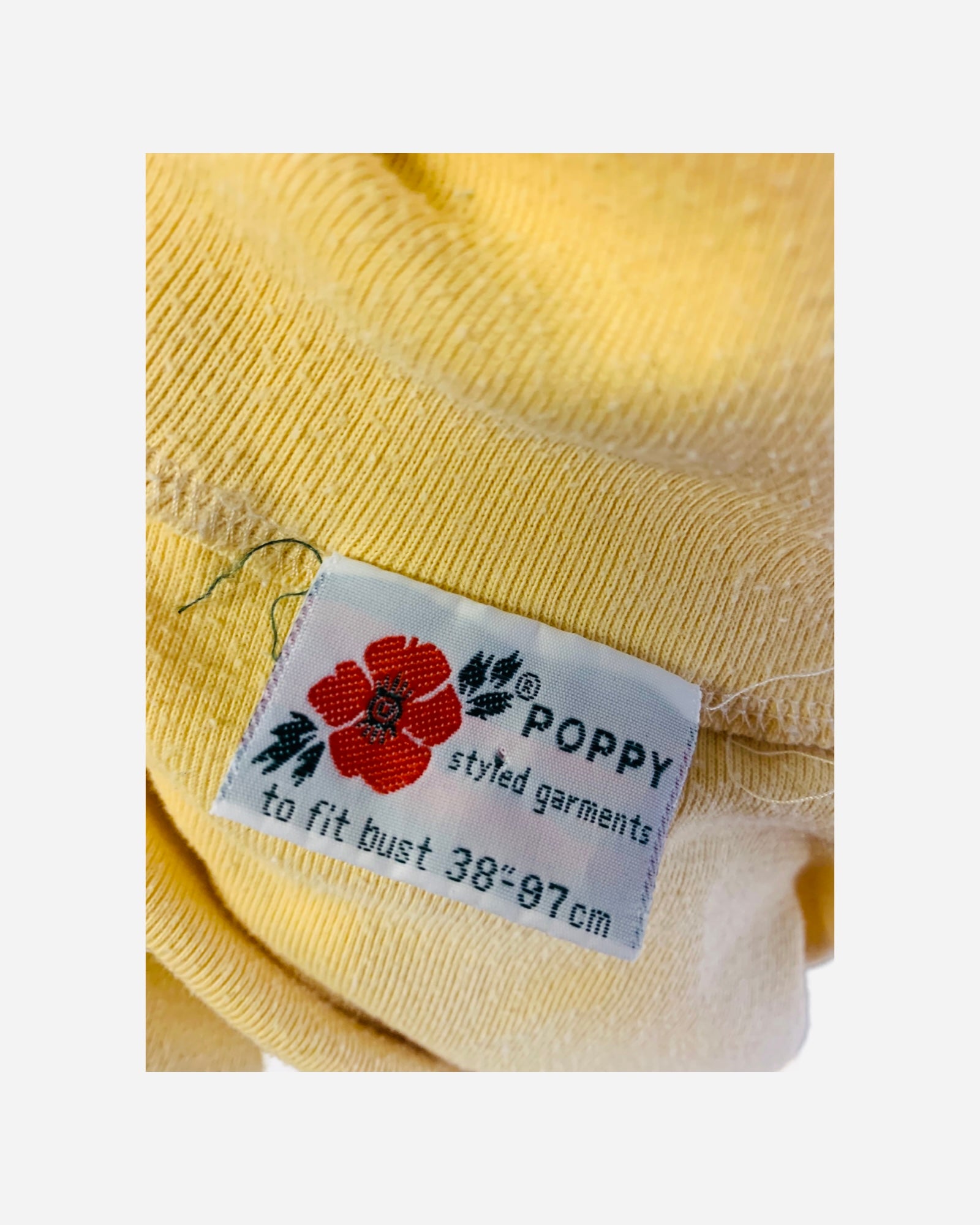 Vintage Poppy Garments Roll Neck Jumper Bust 35